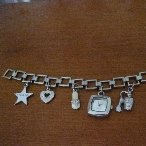 Macy's charm Bracelet with working watch. - Picture 3 of 4